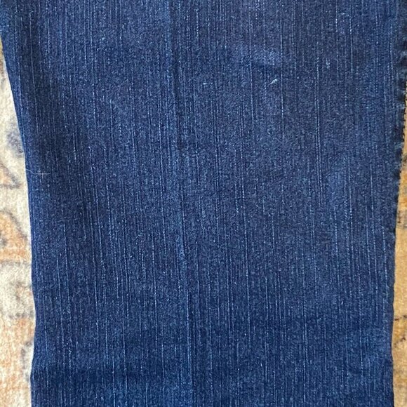 COS Jeans Bootcut Leg Denim Women's Size 10 Blue Dark Wash Mid Rise Embr… - Picture 8 of 12